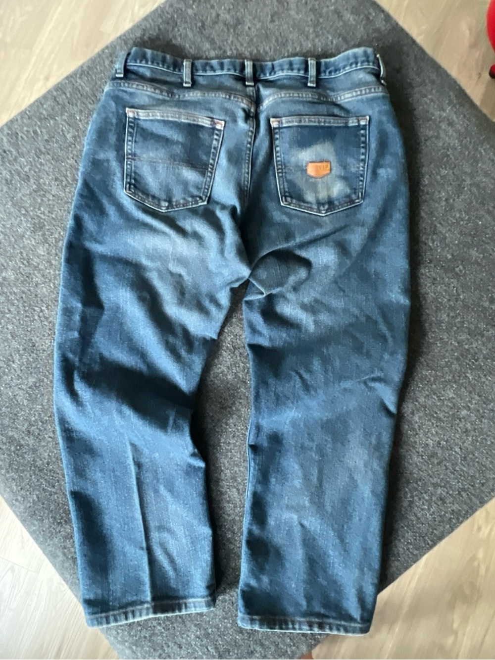 Relaxed Fit Men's Dark Blue Denim Jeans